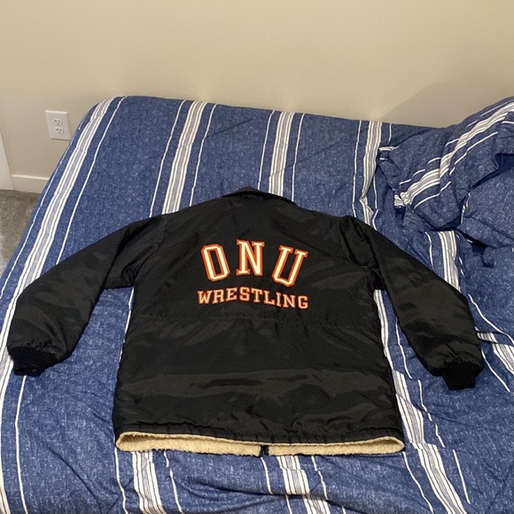Vintage Wool Lined Jacket ONU Wrestling - Picture 2 of 3